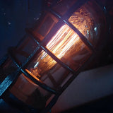 Bedroom Chic Industrial Bronze Rocket Decor Table Lamp Image - 6