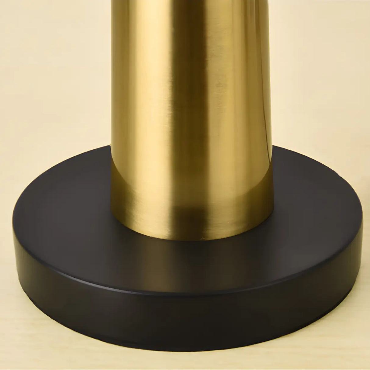 Bedroom Classic Fabric Gold Column Base Table Lamp Image - 6