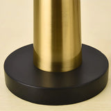 Bedroom Classic Fabric Gold Column Base Table Lamp Image - 6