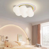 Bedroom Cloud Rainbow LED Flush Mount Ceiling Light Image - 3