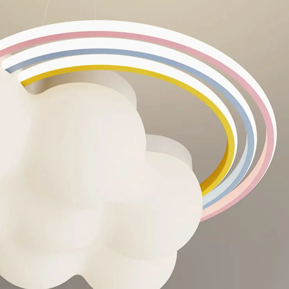 Bedroom Cloud Rainbow LED Flush Mount Ceiling Light Image - 4