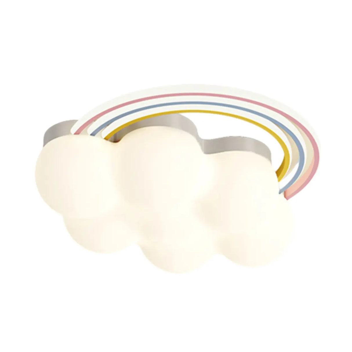Bedroom Cloud Rainbow LED Flush Mount Ceiling Light Image - 5