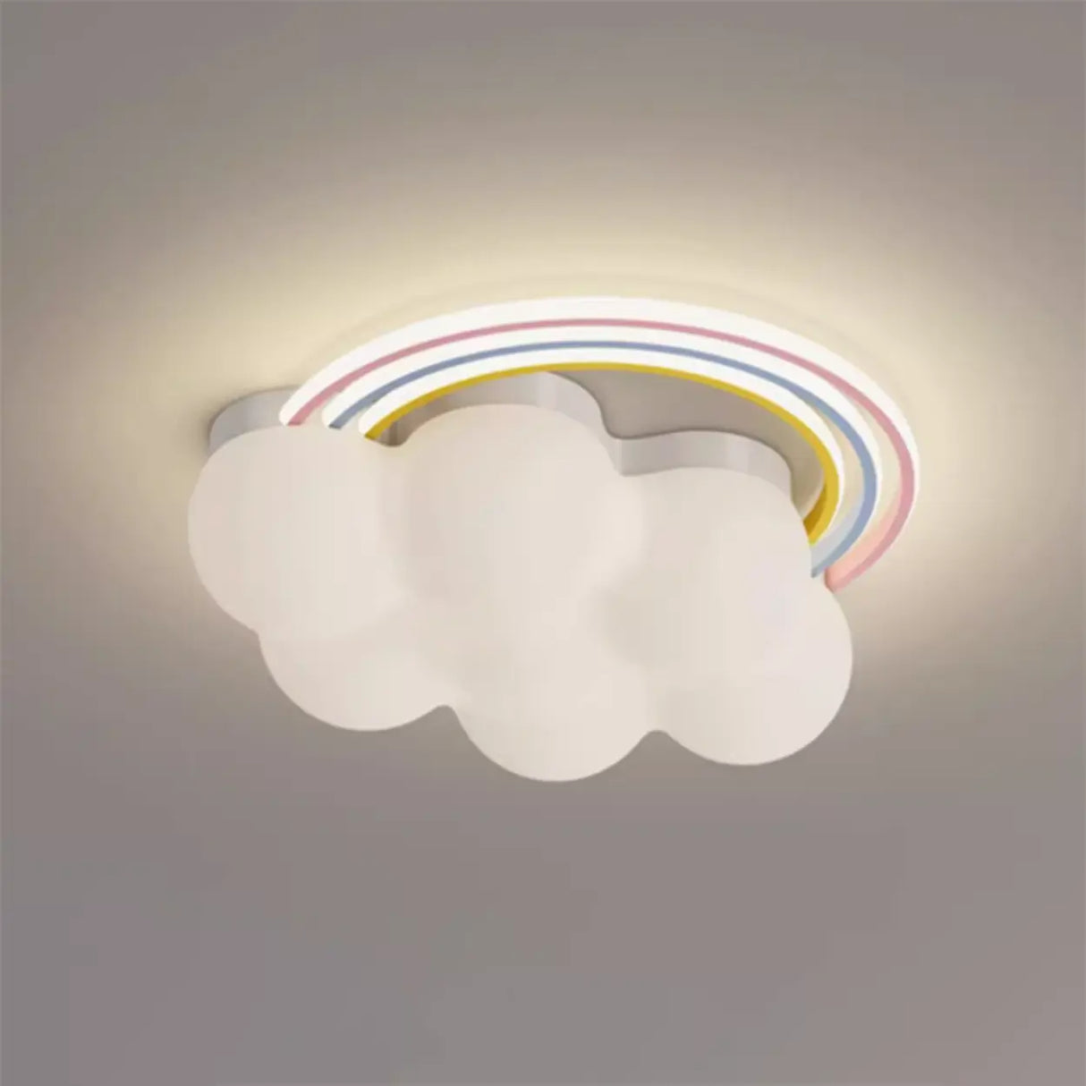 Bedroom Cloud Rainbow LED Flush Mount Ceiling Light Image - 6
