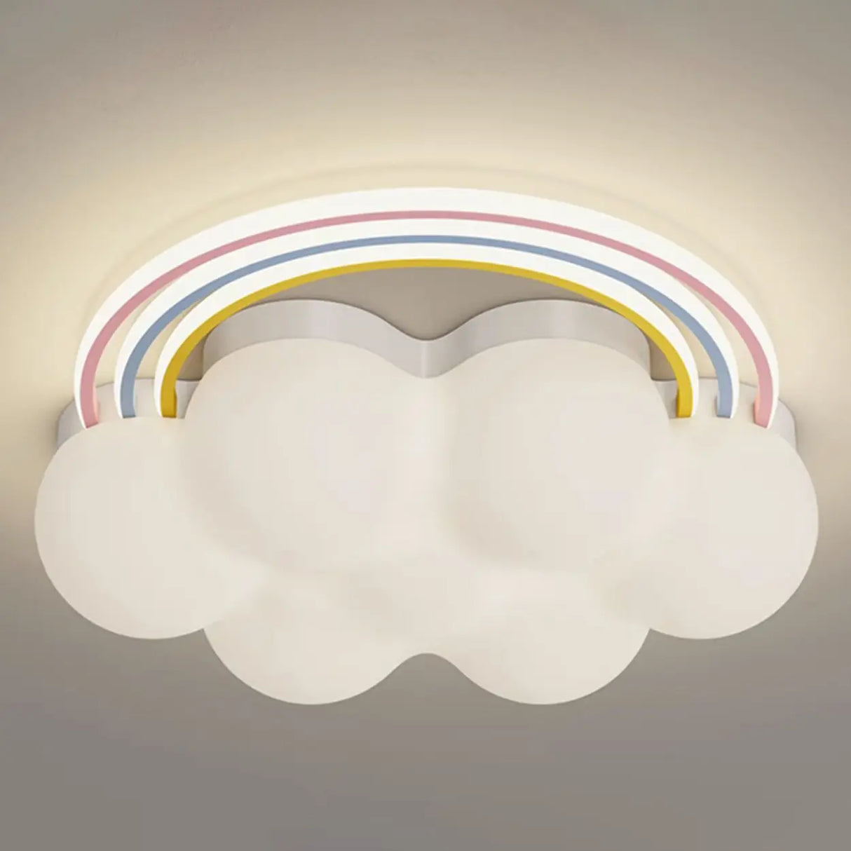 Bedroom Cloud Rainbow LED Flush Mount Ceiling Light Image - 7
