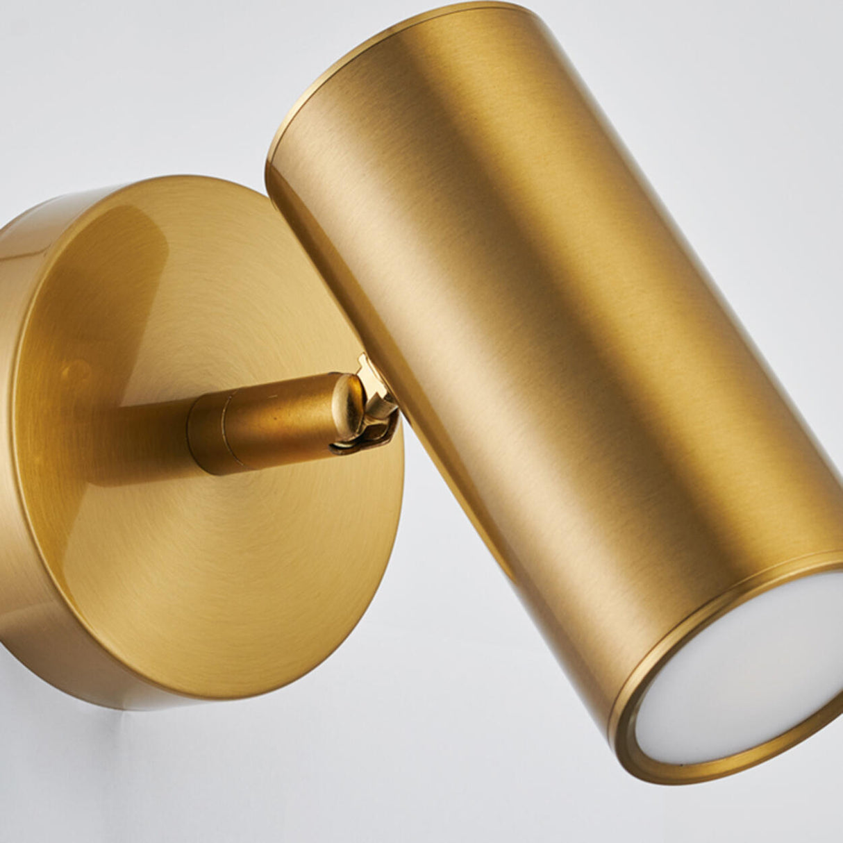 Bedroom Cylinder Adjustable Metal LED Wall Light Image - 12