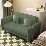Bedroom Green Stain Resistant Loveseat with Pillow Image - 1