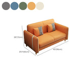 Bedroom Green Stain Resistant Loveseat with Pillow #size