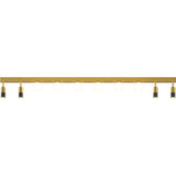 Bedroom Linear Strip Gold Flush Mount Ceiling Light Image - 5
