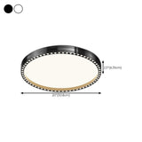 Bedroom Minimalist Black Square Flush Mount Light Image - 20