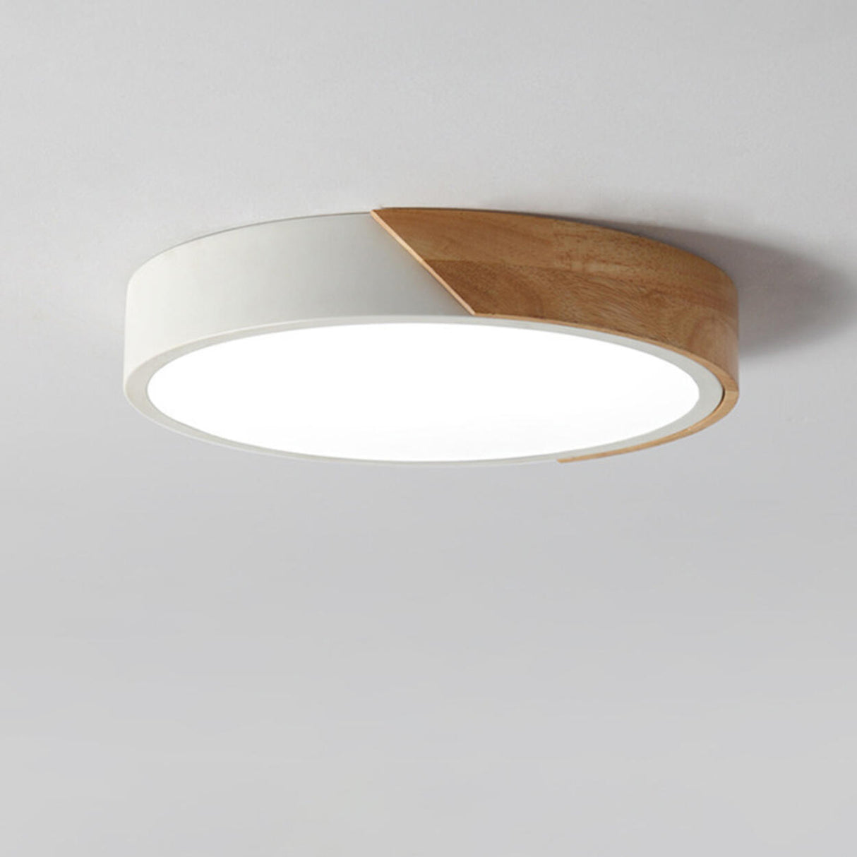 Bedroom Modern Circle LED Flush Mount Ceiling Light Image - 8