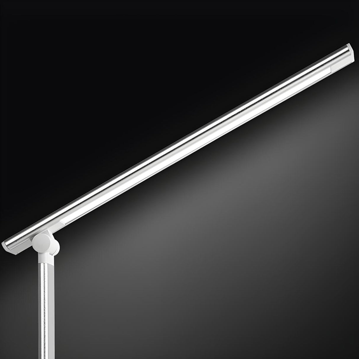 Bedroom Modern White Metal Table Lamp with Touch Switch Image - 12