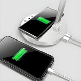 Bedroom Modern White Metal Table Lamp with Touch Switch Image - 13