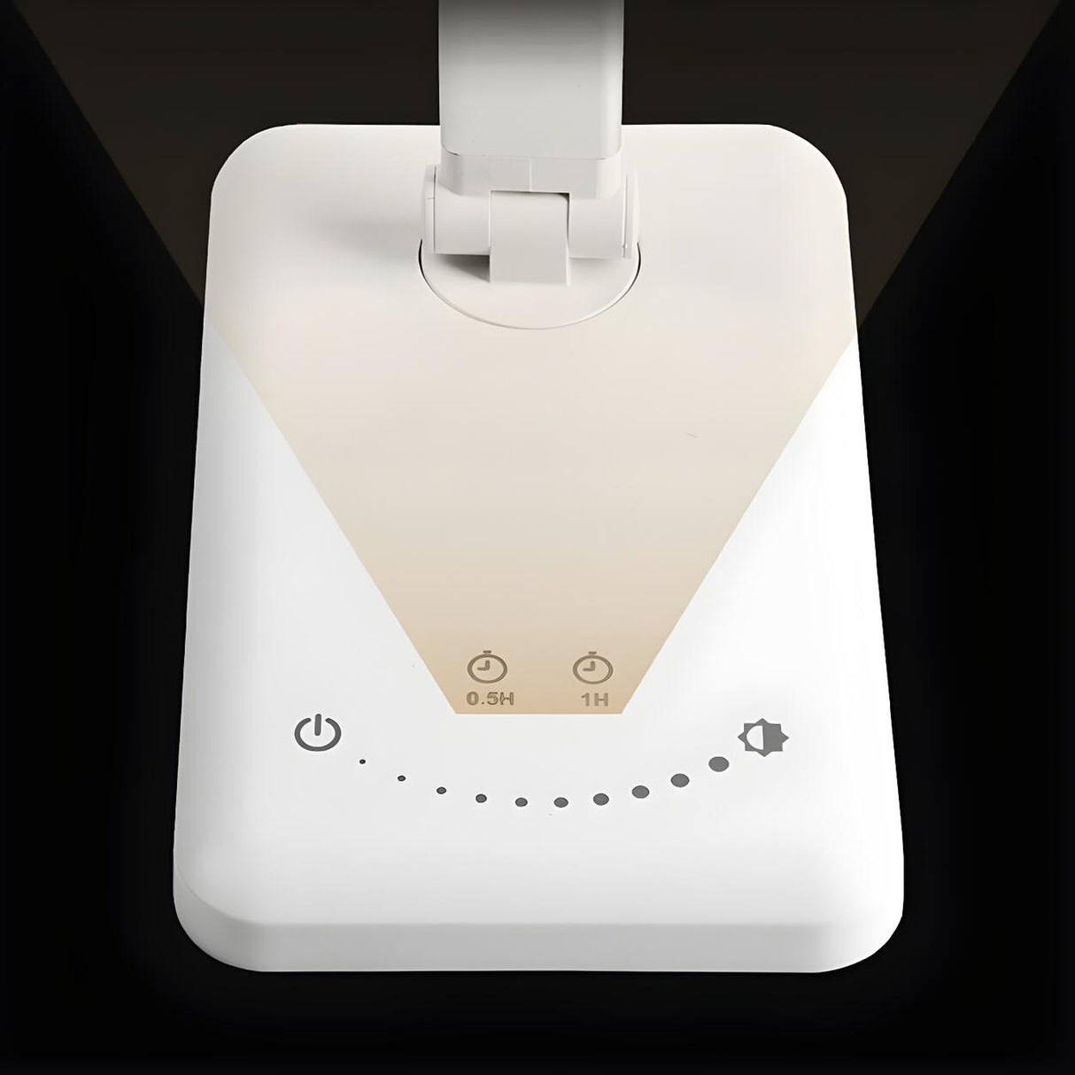 Bedroom Modern White Metal Table Lamp with Touch Switch Image - 14