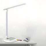 Bedroom Modern White Metal Table Lamp with Touch Switch Image - 17