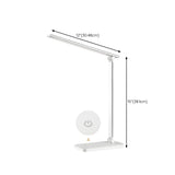 Bedroom Modern White Metal Table Lamp with Touch Switch #size