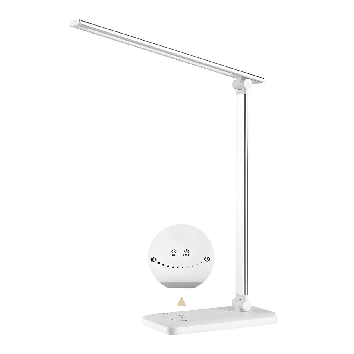 Bedroom Modern White Metal Table Lamp with Touch Switch Image - 5