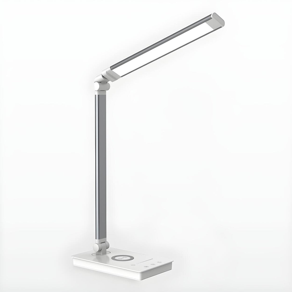 Bedroom Modern White Metal Table Lamp with Touch Switch Image - 9