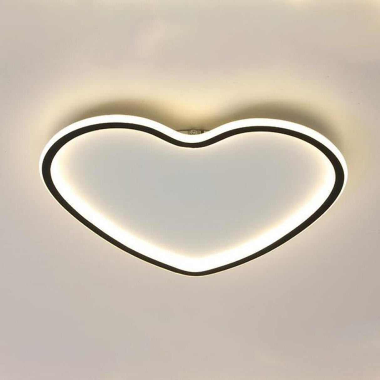 Bedroom Romantic Loving Heart LED Flush Mount Light Image - 8