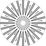 Bedroom Round Abstract Polyester White Area Rug Image - 10