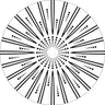 Bedroom Round Abstract Polyester White Area Rug Image - 10