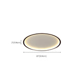 Bedroom Simple Black Star LED Flush Mount Ceiling Light Image - 27