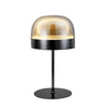 Bedroom Simple Dome Shade Glass Modern Table Lamp Image - 1