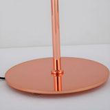 Bedroom Simple Dome Shade Glass Modern Table Lamp Image - 3