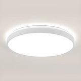 Bedroom Simplistic White LED Flush Mount Ceiling Light Image - 13