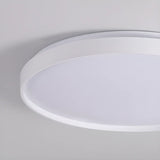 Bedroom Simplistic White LED Flush Mount Ceiling Light Image - 15