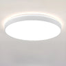 Bedroom Simplistic White LED Flush Mount Ceiling Light Image - 6