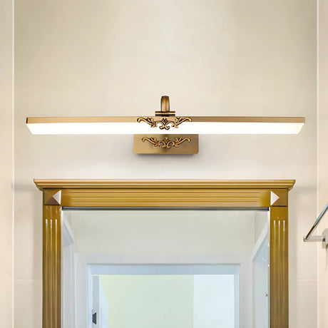 Bedroom Vintage Ultra-Thin  Bronze LED Vanity Light Image - 2