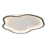 Bedroom White Cloud Starry Silica Gel Flush Mount Light Image - 5