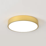 Bedroom White Cylinder Flush Mount Ceiling Fixture Image - 17