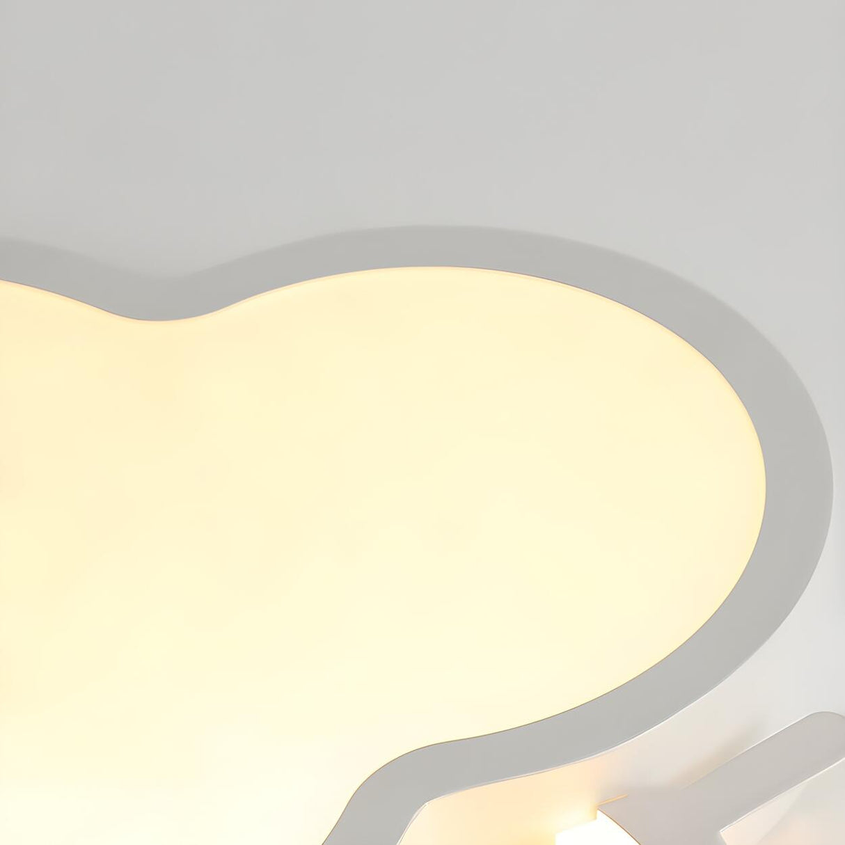 Bedroom White Sun Cloud LED Flush Mount Ceiling Light Image - 13