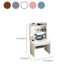 Bedroom Wood Storage Kids Computer Desk with Shelves Image - 27