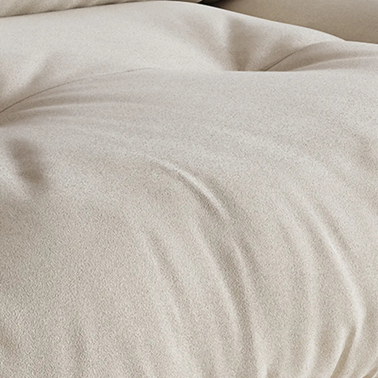 Beige Abrasive Cloth Cotton Fill Concealed Support Sofa Image - 10