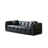 Beige Fabric Square Arm Pine Wood Frame Foam Fill Sofa Image - 15