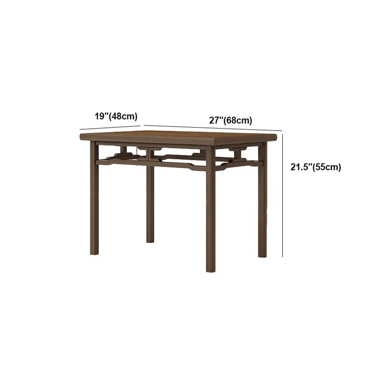 Beige Faux Leather Wooden Frame Chairs with Arms Image - 16