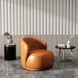 Beige Frosted Velvet Fixed Back Wood Frame Accent Chair Image - 11