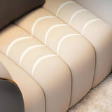 Beige Gray Tight Back Sofa Seating Group with Pillow Image - 10