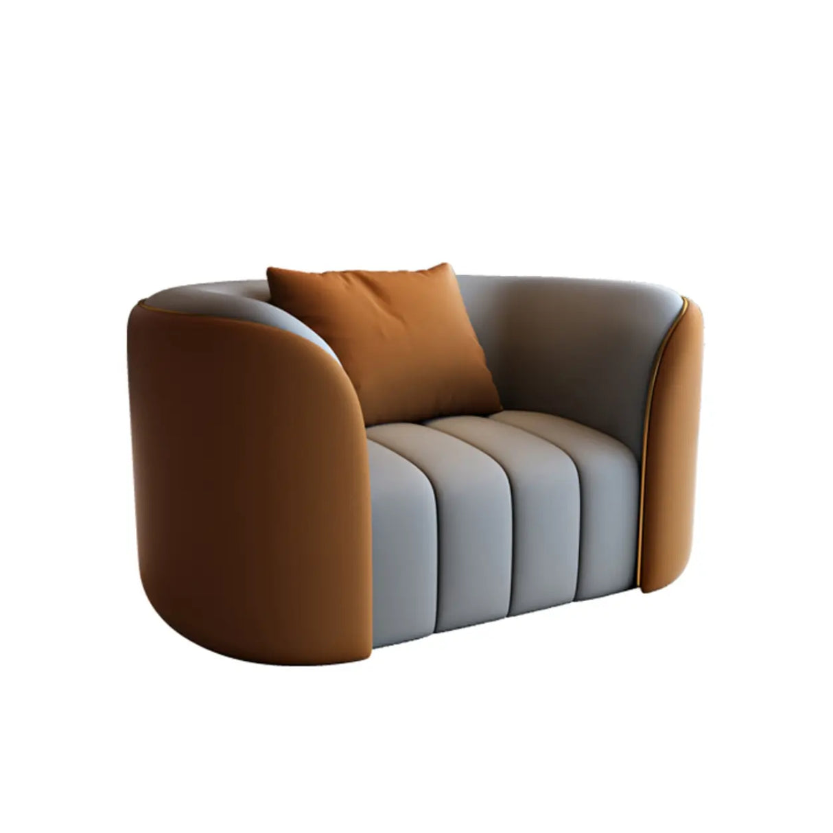 Beige Gray Tight Back Sofa Seating Group with Pillow Image - 14