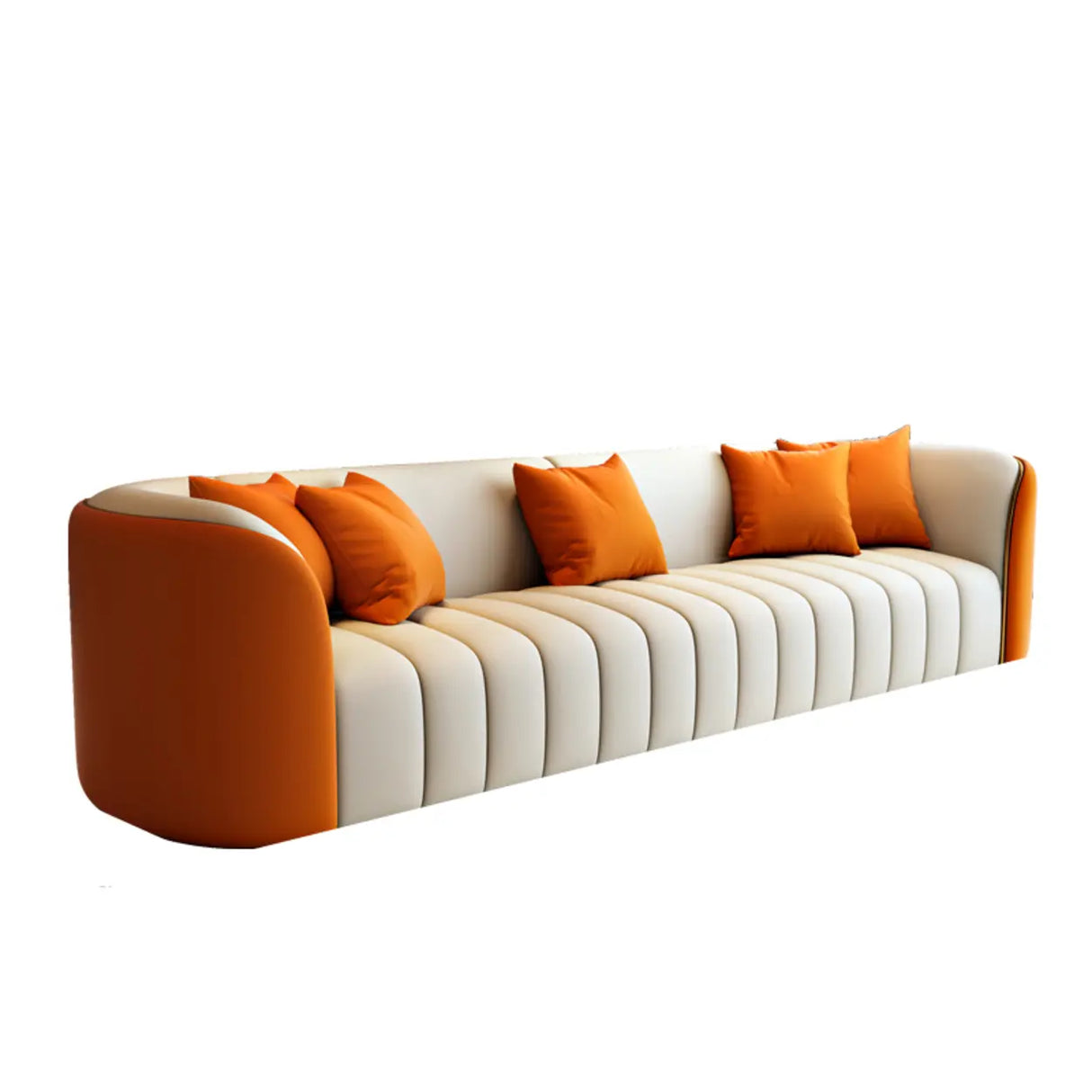 Beige Gray Tight Back Sofa Seating Group with Pillow Image - 17