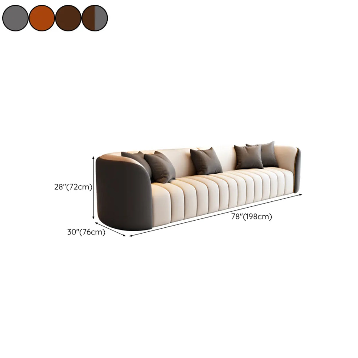 Beige Gray Tight Back Sofa Seating Group with Pillow Image - 28
