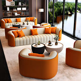 Beige Gray Tight Back Sofa Seating Group with Pillow Image - 8