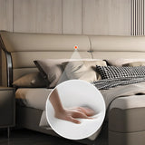 Beige King Modern Upholstered Headboard Panel Bed Frame Image - 5