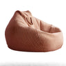 Beige Large Striped Removable Cover Bean Bag Chair Image - 4