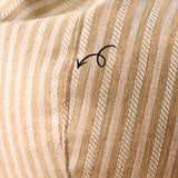 Beige Large Striped Removable Cover Bean Bag Chair Image - 7
