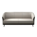 Beige Leather Sofa Seating Group with Arms and Legs Image - 10