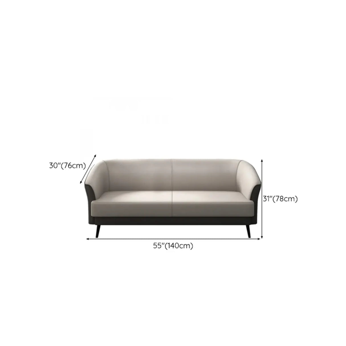 Beige Leather Sofa Seating Group with Arms and Legs Image - 16