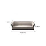 Beige Leather Sofa Seating Group with Arms and Legs Image - 16